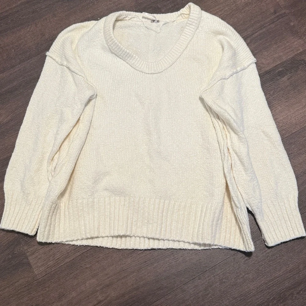 NWOT $128 Free People Brookside Tunic Sweater Scoop Neck Oversized  small